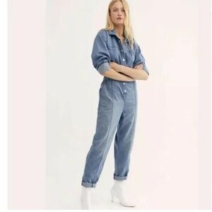 Free People We The Free Ari Snap Coverall Jumpsuit